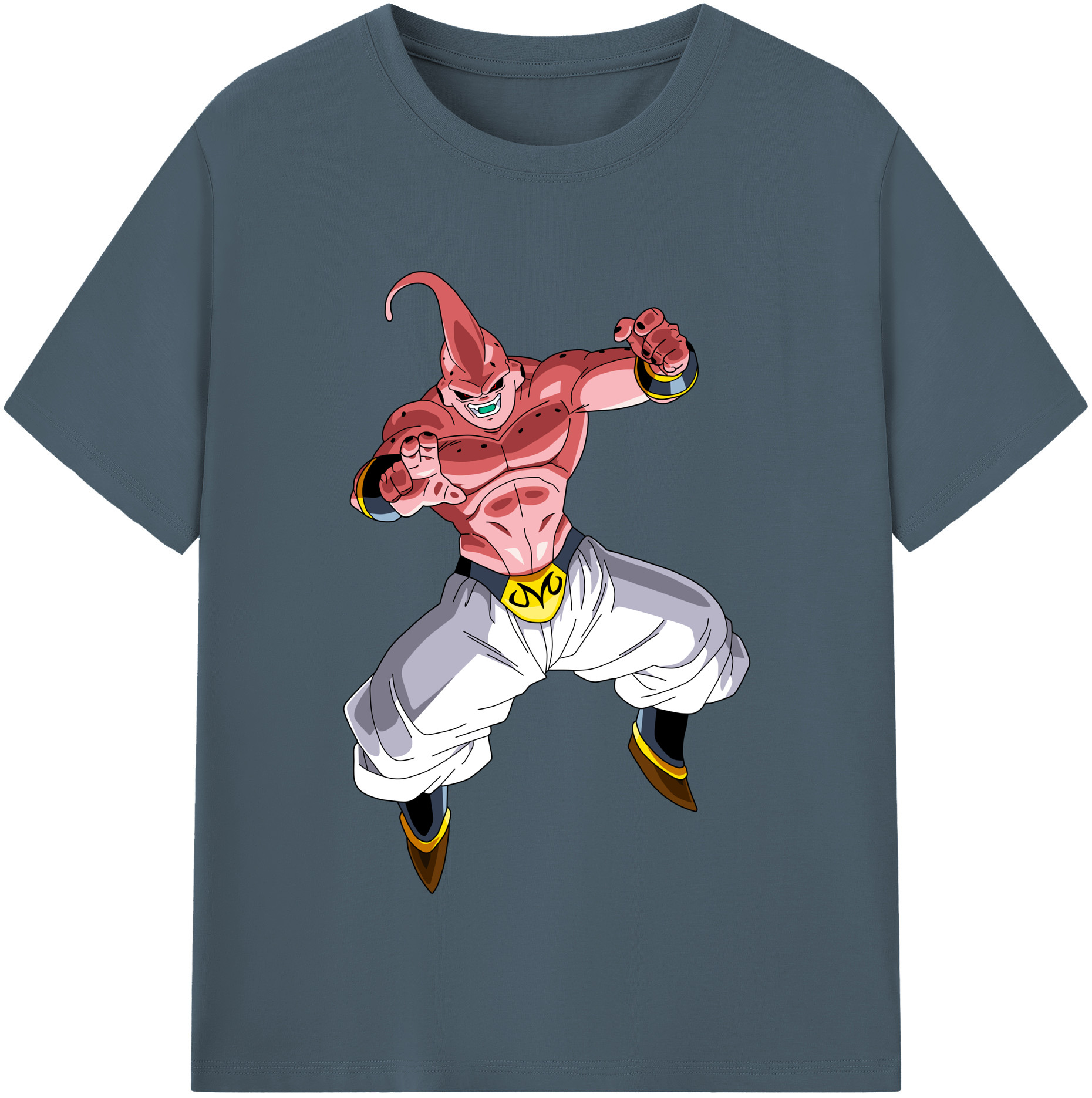 （画像用） ドラゴンボール 魔人ブウ DRAGON BALL Majin Buu 綿100％半袖Tシャツ（フロントプリント）